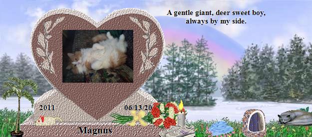 Magnus's Rainbow Bridge Pet Loss Memorial Residency Image