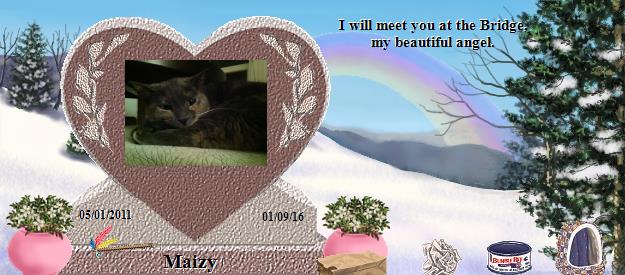 Maizy's Rainbow Bridge Pet Loss Memorial Residency Image