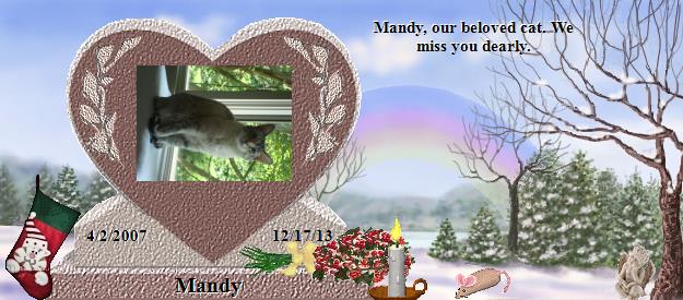 Mandy's Rainbow Bridge Pet Loss Memorial Residency Image