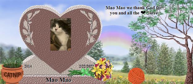 Mao Mao's Rainbow Bridge Pet Loss Memorial Residency Image