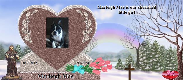 Marleigh Mae's Rainbow Bridge Pet Loss Memorial Residency Image