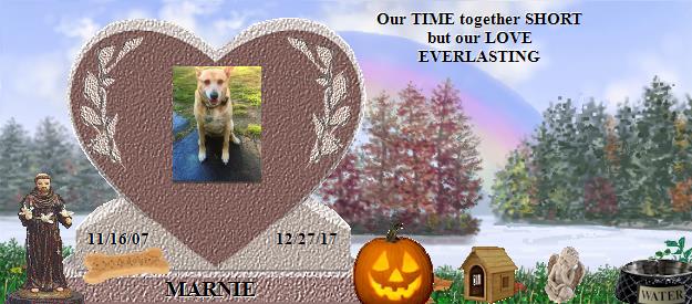 MARNIE's Rainbow Bridge Pet Loss Memorial Residency Image