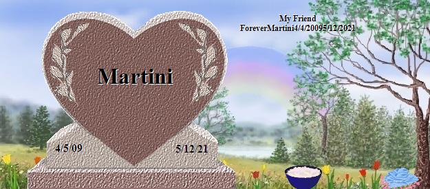 Martini's Rainbow Bridge Pet Loss Memorial Residency Image