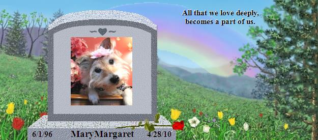 MaryMargaret's Rainbow Bridge Pet Loss Memorial Residency Image