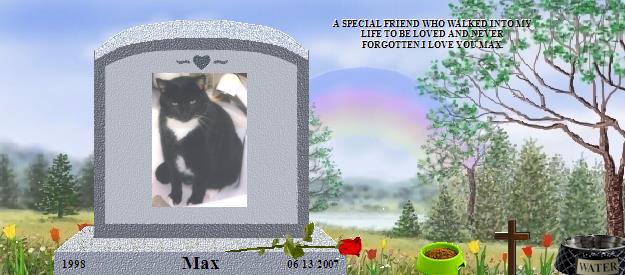 Max's Rainbow Bridge Pet Loss Memorial Residency Image
