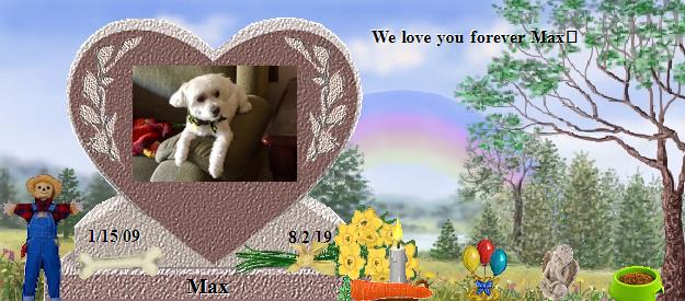 Max's Rainbow Bridge Pet Loss Memorial Residency Image