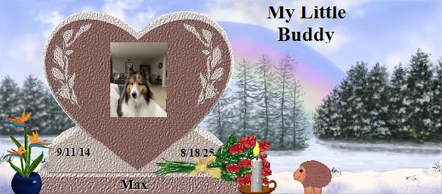 Max's Rainbow Bridge Pet Loss Memorial Residency Image