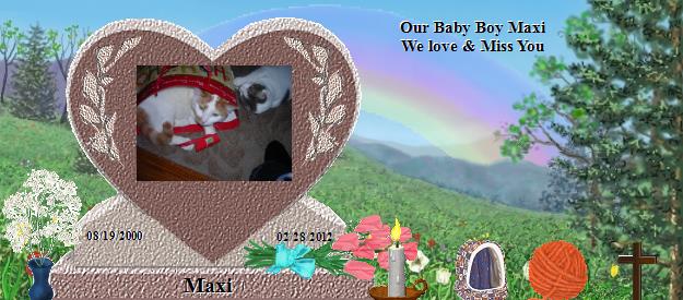 Maxi's Rainbow Bridge Pet Loss Memorial Residency Image