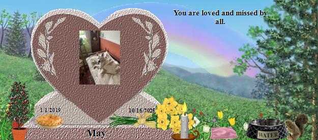 May's Rainbow Bridge Pet Loss Memorial Residency Image