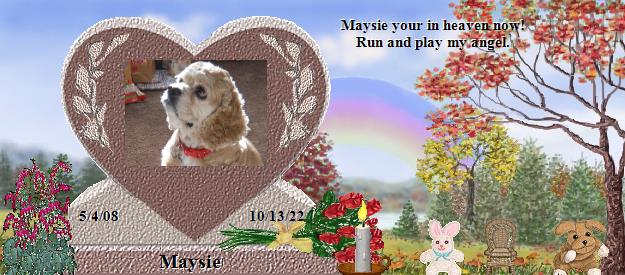Maysie's Rainbow Bridge Pet Loss Memorial Residency Image