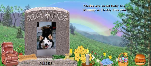 Meeka's Rainbow Bridge Pet Loss Memorial Residency Image