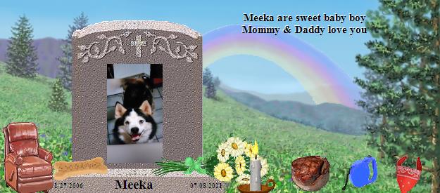 Meeka's Rainbow Bridge Pet Loss Memorial Residency Image