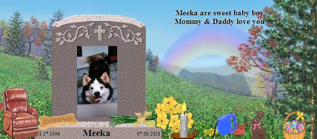 Meeka's Rainbow Bridge Pet Loss Memorial Residency Image