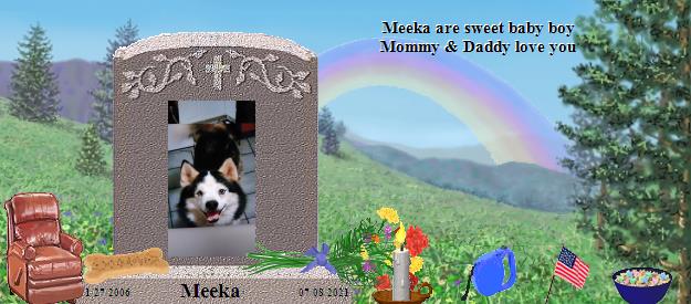 Meeka's Rainbow Bridge Pet Loss Memorial Residency Image