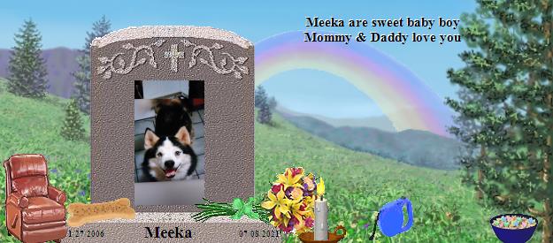 Meeka's Rainbow Bridge Pet Loss Memorial Residency Image