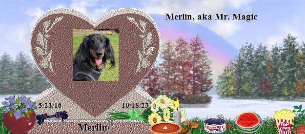 Merlin's Rainbow Bridge Pet Loss Memorial Residency Image