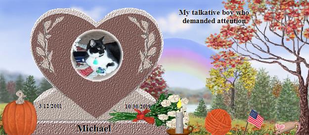 Michael's Rainbow Bridge Pet Loss Memorial Residency Image