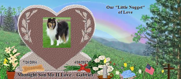 Midnight Son Mo II Love &ndash; Gabriel's Rainbow Bridge Pet Loss Memorial Residency Image