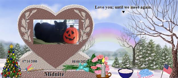 Midnite's Rainbow Bridge Pet Loss Memorial Residency Image