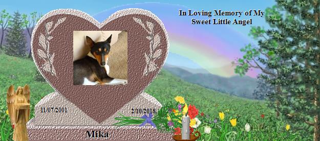 Mika's Rainbow Bridge Pet Loss Memorial Residency Image