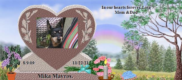 Mika Mavros.'s Rainbow Bridge Pet Loss Memorial Residency Image