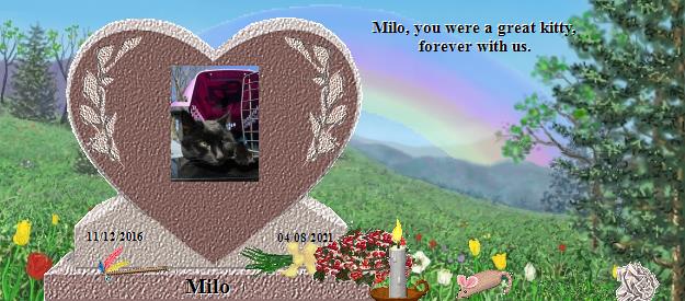 Milo's Rainbow Bridge Pet Loss Memorial Residency Image