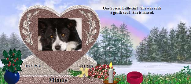 Minnie's Rainbow Bridge Pet Loss Memorial Residency Image