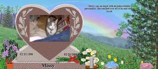 Missy's Rainbow Bridge Pet Loss Memorial Residency Image