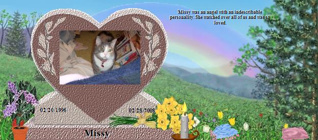 Missy's Rainbow Bridge Pet Loss Memorial Residency Image