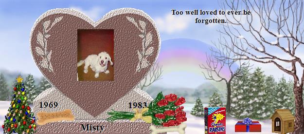 Misty's Rainbow Bridge Pet Loss Memorial Residency Image