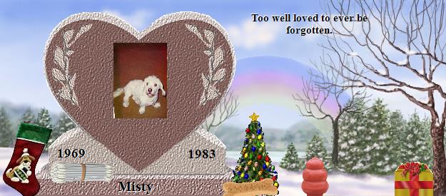 Misty's Rainbow Bridge Pet Loss Memorial Residency Image