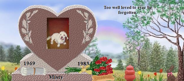 Misty's Rainbow Bridge Pet Loss Memorial Residency Image