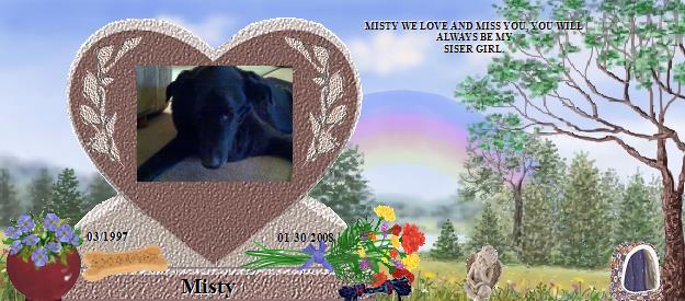 Misty's Rainbow Bridge Pet Loss Memorial Residency Image