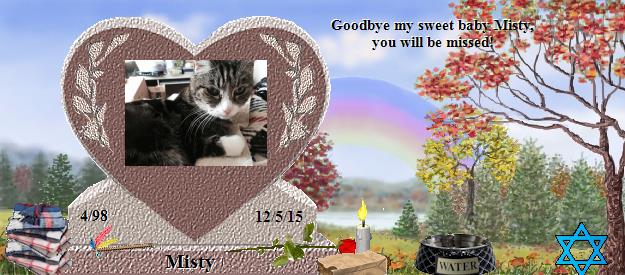 Misty's Rainbow Bridge Pet Loss Memorial Residency Image