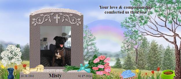 Misty's Rainbow Bridge Pet Loss Memorial Residency Image