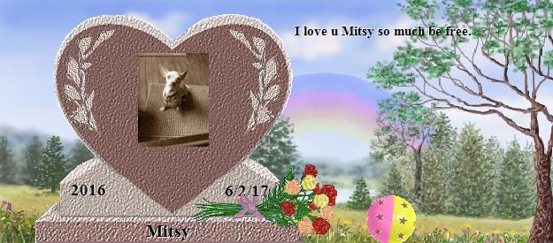 Mitsy's Rainbow Bridge Pet Loss Memorial Residency Image