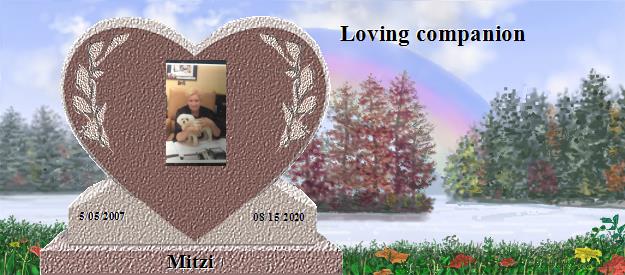 Mitzi's Rainbow Bridge Pet Loss Memorial Residency Image