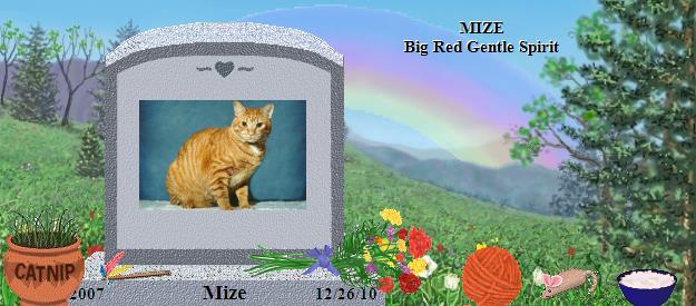 Mize's Rainbow Bridge Pet Loss Memorial Residency Image