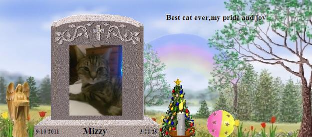Mizzy's Rainbow Bridge Pet Loss Memorial Residency Image