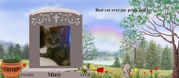 Mizzy's Rainbow Bridge Pet Loss Memorial Residency Image