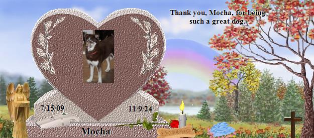 Mocha's Rainbow Bridge Pet Loss Memorial Residency Image