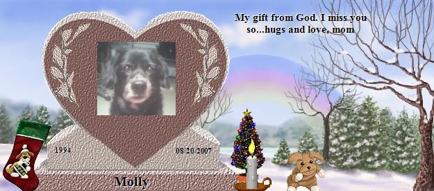 Molly's Rainbow Bridge Pet Loss Memorial Residency Image