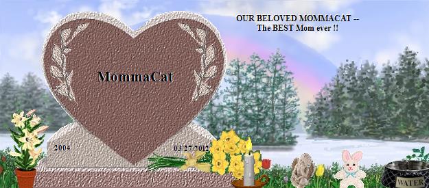 MommaCat's Rainbow Bridge Pet Loss Memorial Residency Image
