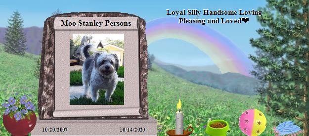 Moo Stanley Persons's Rainbow Bridge Pet Loss Memorial Residency Image