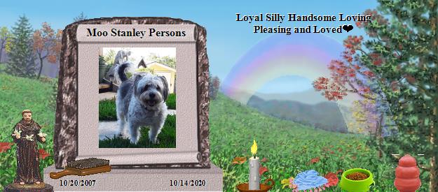 Moo Stanley Persons's Rainbow Bridge Pet Loss Memorial Residency Image
