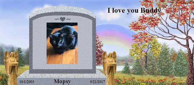 Mopsy's Rainbow Bridge Pet Loss Memorial Residency Image