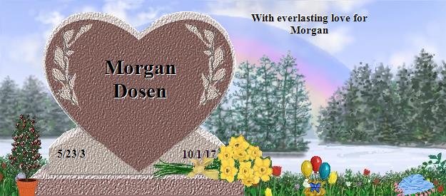 Morgan Dosen's Rainbow Bridge Pet Loss Memorial Residency Image