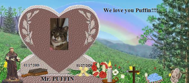 Mr. PUFFIN's Rainbow Bridge Pet Loss Memorial Residency Image