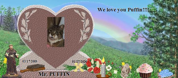Mr. PUFFIN's Rainbow Bridge Pet Loss Memorial Residency Image
