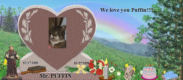 Mr. PUFFIN's Rainbow Bridge Pet Loss Memorial Residency Image